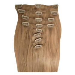 Extensions n 14 (golden blonde) 100% natural hair clip-in 55 cm