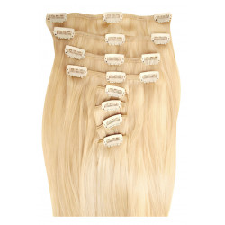 Clip in hair extensions light blonde 20 inch