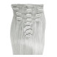 Clip in hair extensions GREY 20 inch