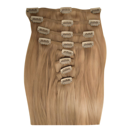 Extensions n 14 (golden blonde) 100% natural hair clip-in 63 cm