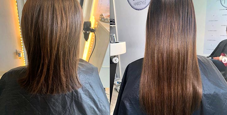 Hair extensions: before / after - experthairextensions.co.uk